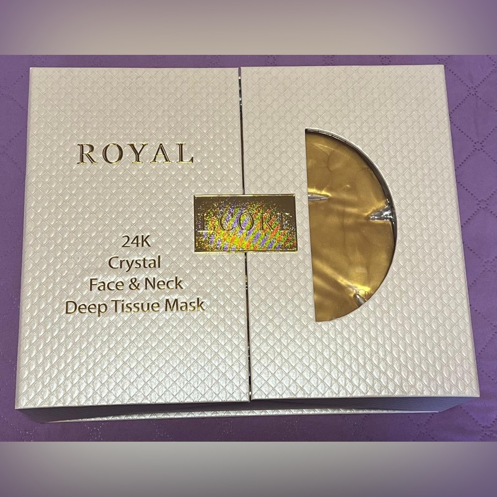 24K Royal Face & Neck Deep Tissue Masks